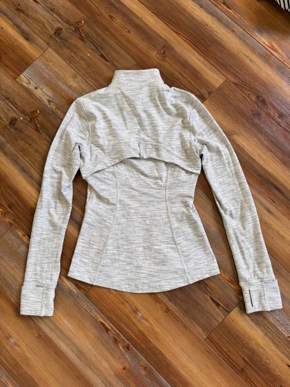 lululemon Define Jacket Wee Are From Space Ice Grey Size 4 Luon Full Zip - Picture 6 of 9
